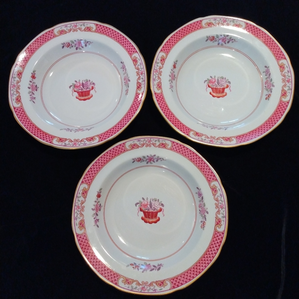 Vintage Mid-Century Spode (Y5351-2) Set of (3), 8" Bowls